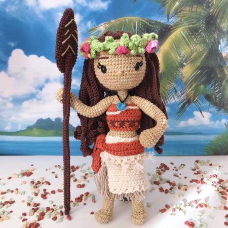 Moana De Crochê Princesa